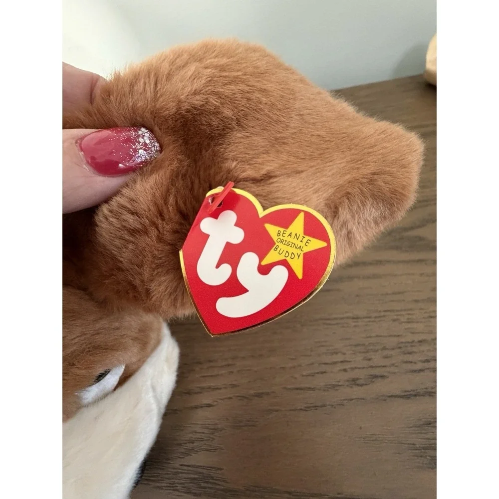 Vintage TY Beanie Buddy Tracker Dog Plush‎ 13